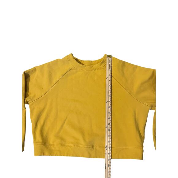 Born Primitive Cropped Crewneck Sweatshirt – Mustard Yellow Size L CrossFitStyle - Picture 7 of 8